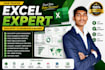do microsoft excel data cleaning, formatting, formulas chart
