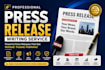 write a professional press release for your startup
