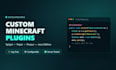 develop custom minecraft java plugins and skript