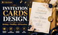 design premium invitations, greeting cards in canva pro
