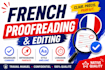 proofread and edit your french writing