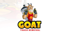 design custom goat character logo trash removal