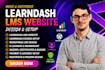 build learndash lms website, learndash course, wordpress lms, elearning setup