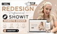 redesign and develop your showit website