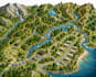 do custom hiking trail, campground, and tourist attraction maps
