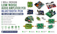 design low noise audio amplifier pcb bluetooth pcb pcb layout and gerber files
