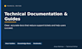 write technical documentation, guides and help articles