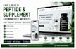 build a peptide and supplement ecommerce website