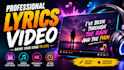 create an animated lyric video