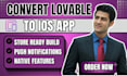 convert lovable app to ios, lovable webapp to android native app, ai mobile app