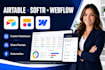 do airtable, airtable expert, airtable database, softr, softr webflow
