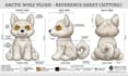 create custom plush reference sheets, character turnarounds, plush ych concepts