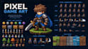 do pixel game art pixel art character pixel animation sprite sheet and tile sets