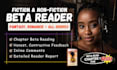 beta read critique novel, romance beta reader, beta reader fantasy, alpha reader