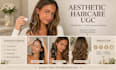create aesthetic ugc content for haircare brands