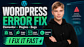 fix wordpress errors and elementor issues