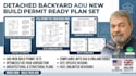 detached backyard adu new build permit ready plan set
