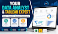 be data analyst and tableau expert, excel, and bi business dashboards