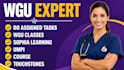 do straighterline, sophia learning, wgu and walden tasks