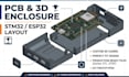 design 3d printable pcb enclosure, custom casing, stm32 and esp32 pcb layout