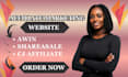 set up highticket awin, shareasale, cj affiliate marketing funnel and automation