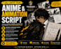 write anime and cartoon scripts