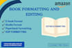 format ebook, paperback formatting kindle formatting