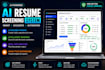 providing an ai resume screening system