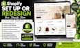 set up or redesign your shopify store