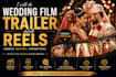 edit cinematic wedding film trailers and reels