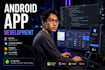 develop a custom android application using kotlin