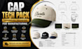 create cap tech pack with technical drawing for manufacturing