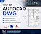 convert PDF drawings to editable autocad dwg files