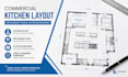 design commercial kitchen layout, restaurant plan and autocad drawing