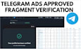 fix telegram ad, verify fragment, ads destination, for forex, gaming bot channel