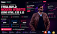 make a custom website in HTML CSS js