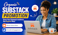 do organic substack page promotion substack newsletter to increase subscribers