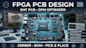 design fpga pcb smt pcb and dfm optimized layout with gerber files