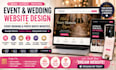 design event website, wedding website, event booking, photo booth website