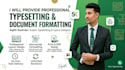 do professional book typesetting and document formatting