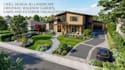 design 3d landscape driveway walkway garden lawn and exterior visualization