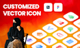 create custom vector icons for websites, apps, and brands