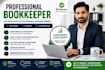 do bookkeeping in quickbooks, xero, and wave