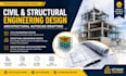 civil and structural engineering design, architectural autocad drafting