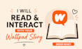 beta read, romance, fantansy, comment and give feedback on your wattpad novel