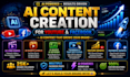 create ai content for youtube facebook marketing strategy