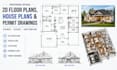 create autocad 2d floor plans, house plans, framing plans, and permit drawings