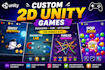 develop a professional 2d unity game for IOS , mac