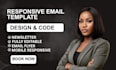design a newsletter design and professional email template
