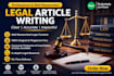write professional legal articles